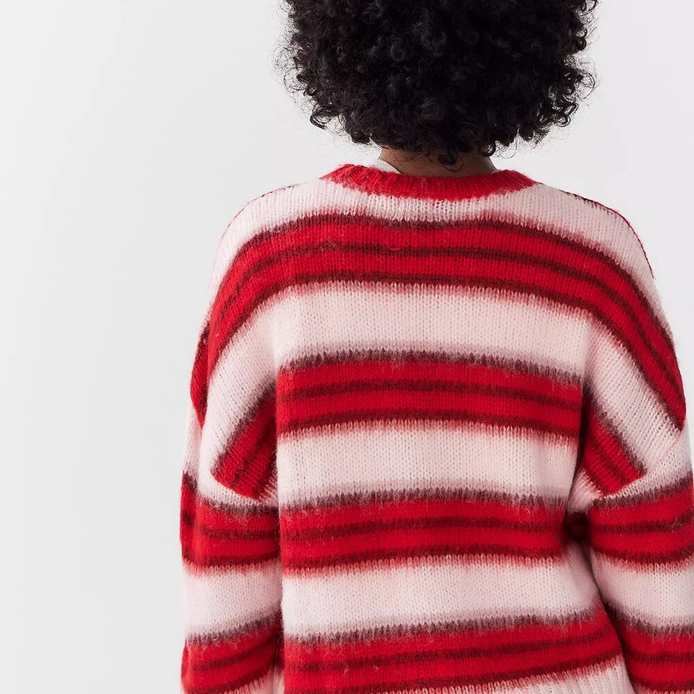 Urbanoutfitters | BDG Stripe Brushed Knit Jumper | NWT size L - Picture 5 of 7